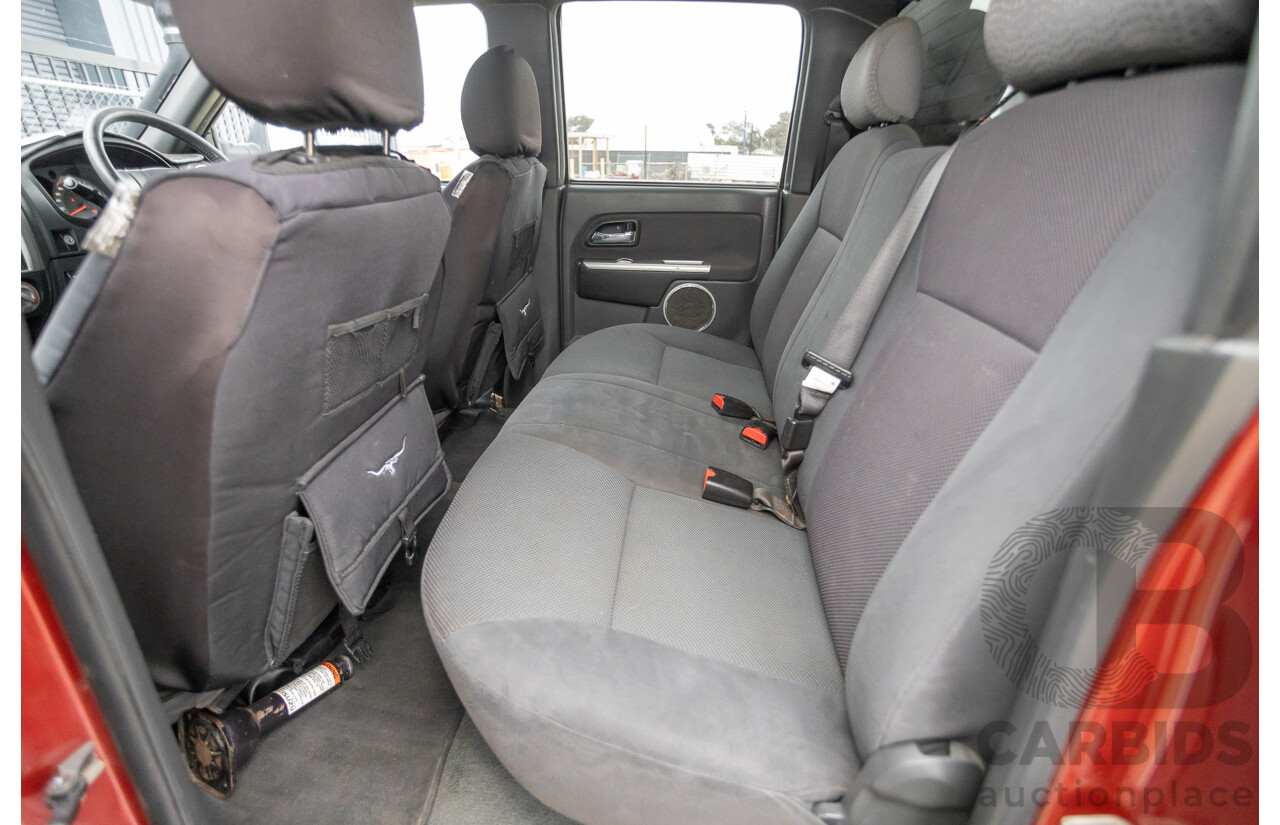 06/2010 Isuzu D-Max LS-U (4x4) TF MY10 Crew Cab Utility Red Turbo Diesel 3.0L