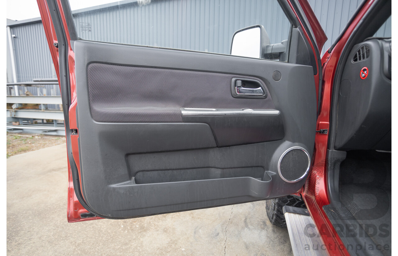 06/2010 Isuzu D-Max LS-U (4x4) TF MY10 Crew Cab Utility Red Turbo Diesel 3.0L