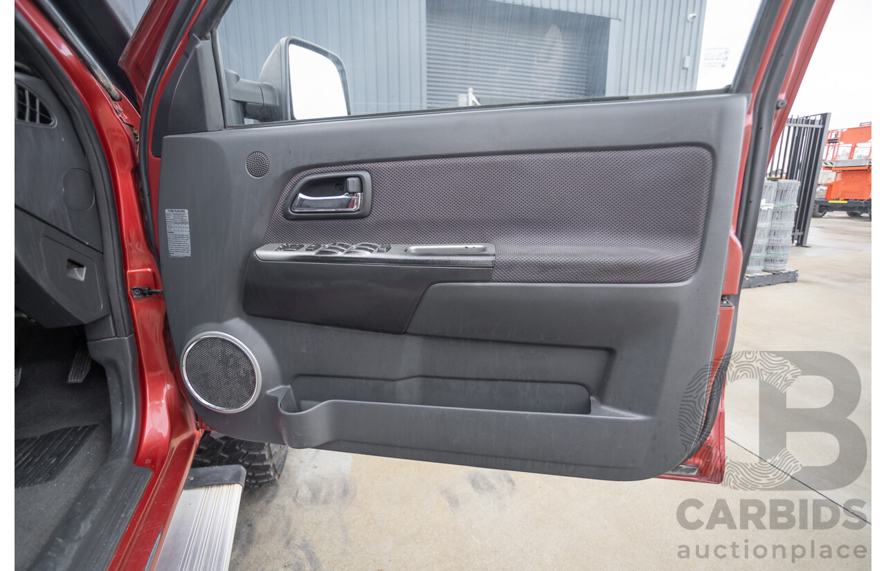 06/2010 Isuzu D-Max LS-U (4x4) TF MY10 Crew Cab Utility Red Turbo Diesel 3.0L