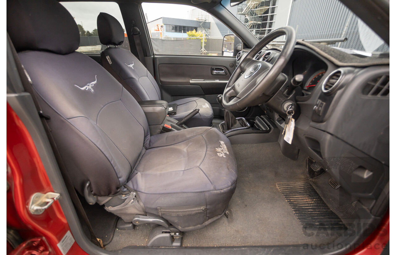 06/2010 Isuzu D-Max LS-U (4x4) TF MY10 Crew Cab Utility Red Turbo Diesel 3.0L