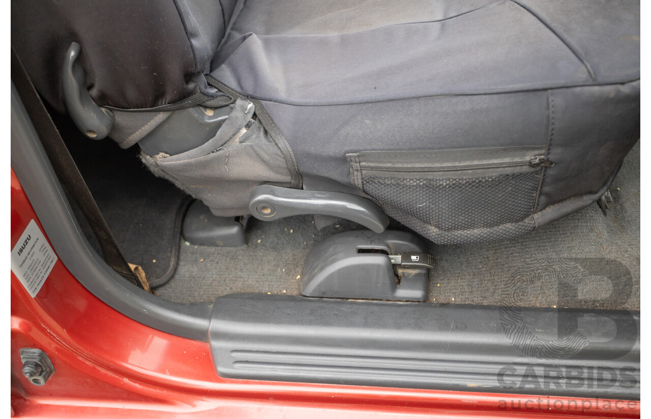 06/2010 Isuzu D-Max LS-U (4x4) TF MY10 Crew Cab Utility Red Turbo Diesel 3.0L
