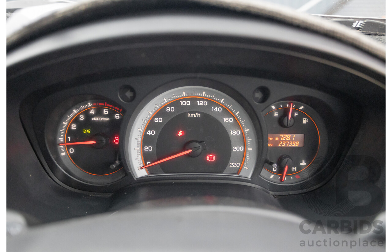 06/2010 Isuzu D-Max LS-U (4x4) TF MY10 Crew Cab Utility Red Turbo Diesel 3.0L