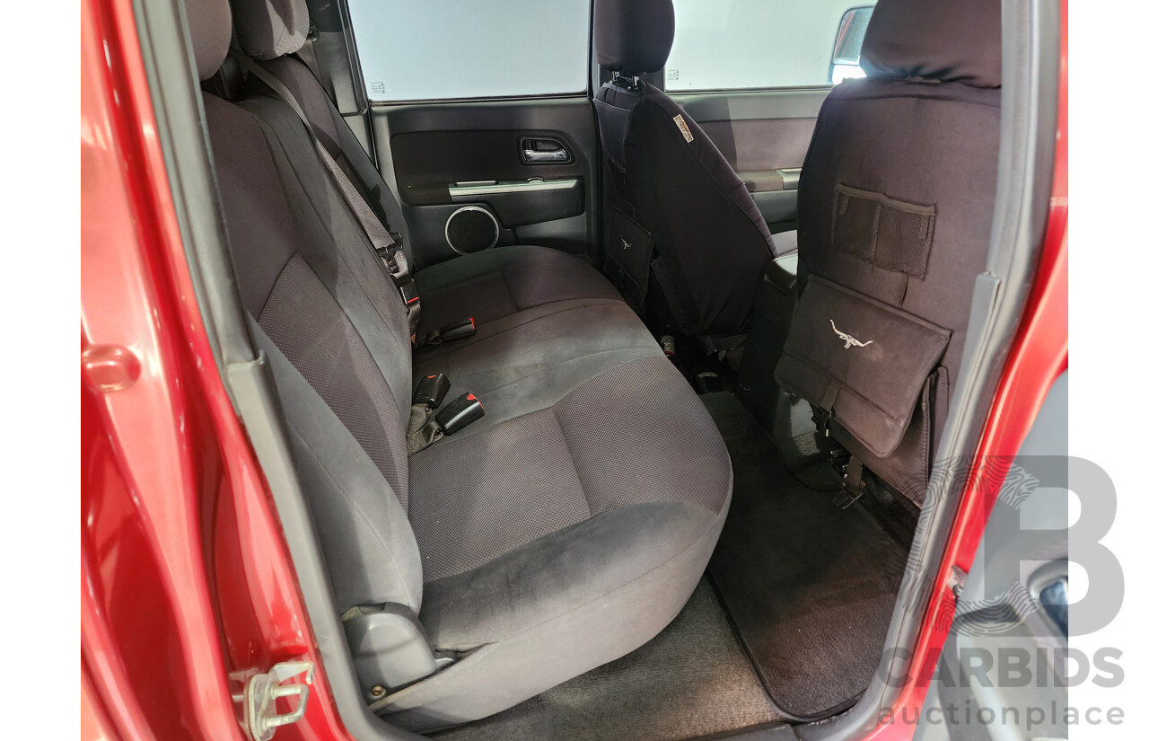 06/2010 Isuzu D-Max LS-U (4x4) TF MY10 Crew Cab Utility Red 3.0L