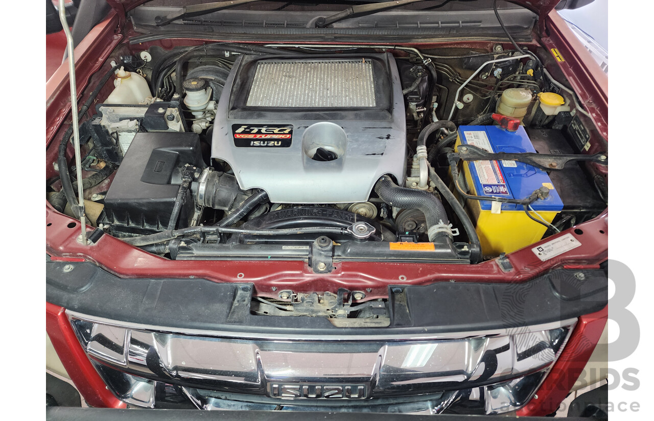 06/2010 Isuzu D-Max LS-U (4x4) TF MY10 Crew Cab Utility Red 3.0L
