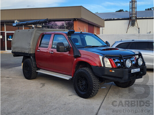06/2010 Isuzu D-Max LS-U (4x4) TF MY10 Crew Cab Utility Red 3.0L