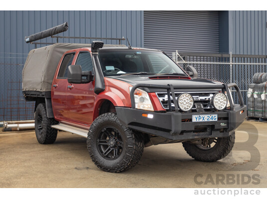 06/2010 Isuzu D-Max LS-U (4x4) TF MY10 Crew Cab Utility Red Turbo Diesel 3.0L