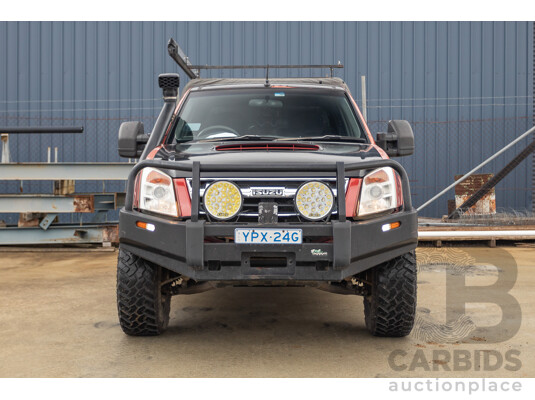 06/2010 Isuzu D-Max LS-U (4x4) TF MY10 Crew Cab Utility Red Turbo Diesel 3.0L