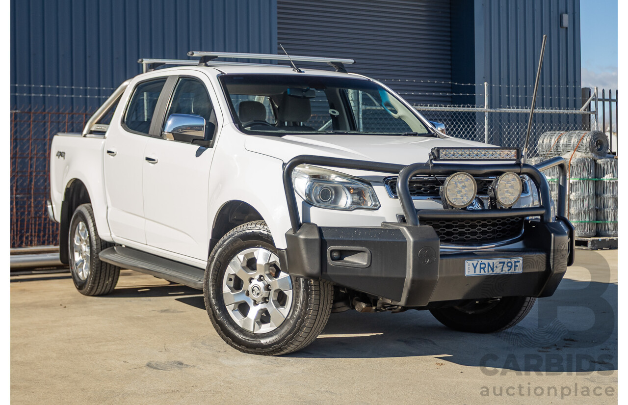 12/2014 Holden Colorado LTZ (4x4) RG MY15 Crew Cab P/Up Summit White Turbo Diesel 2.8L