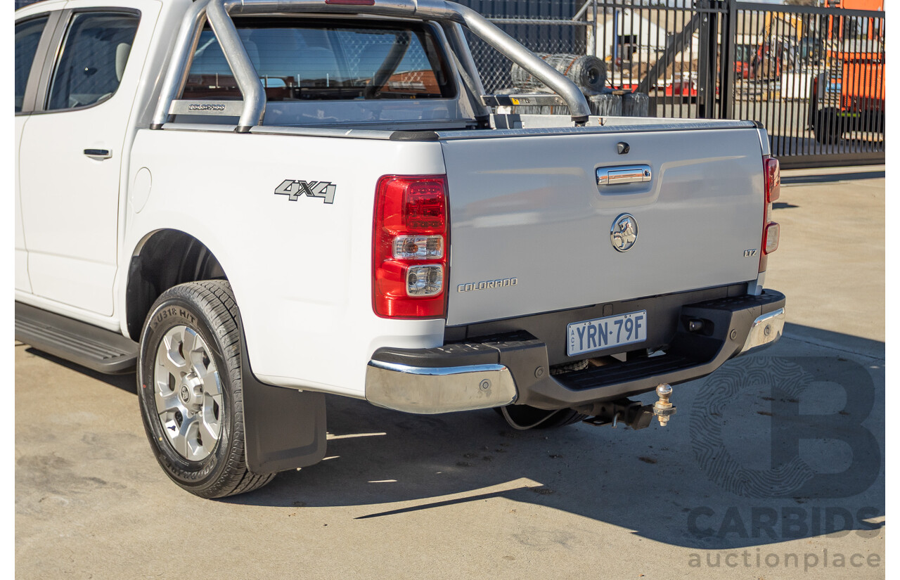 12/2014 Holden Colorado LTZ (4x4) RG MY15 Crew Cab P/Up Summit White Turbo Diesel 2.8L