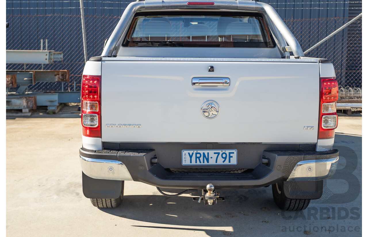 12/2014 Holden Colorado LTZ (4x4) RG MY15 Crew Cab P/Up Summit White Turbo Diesel 2.8L