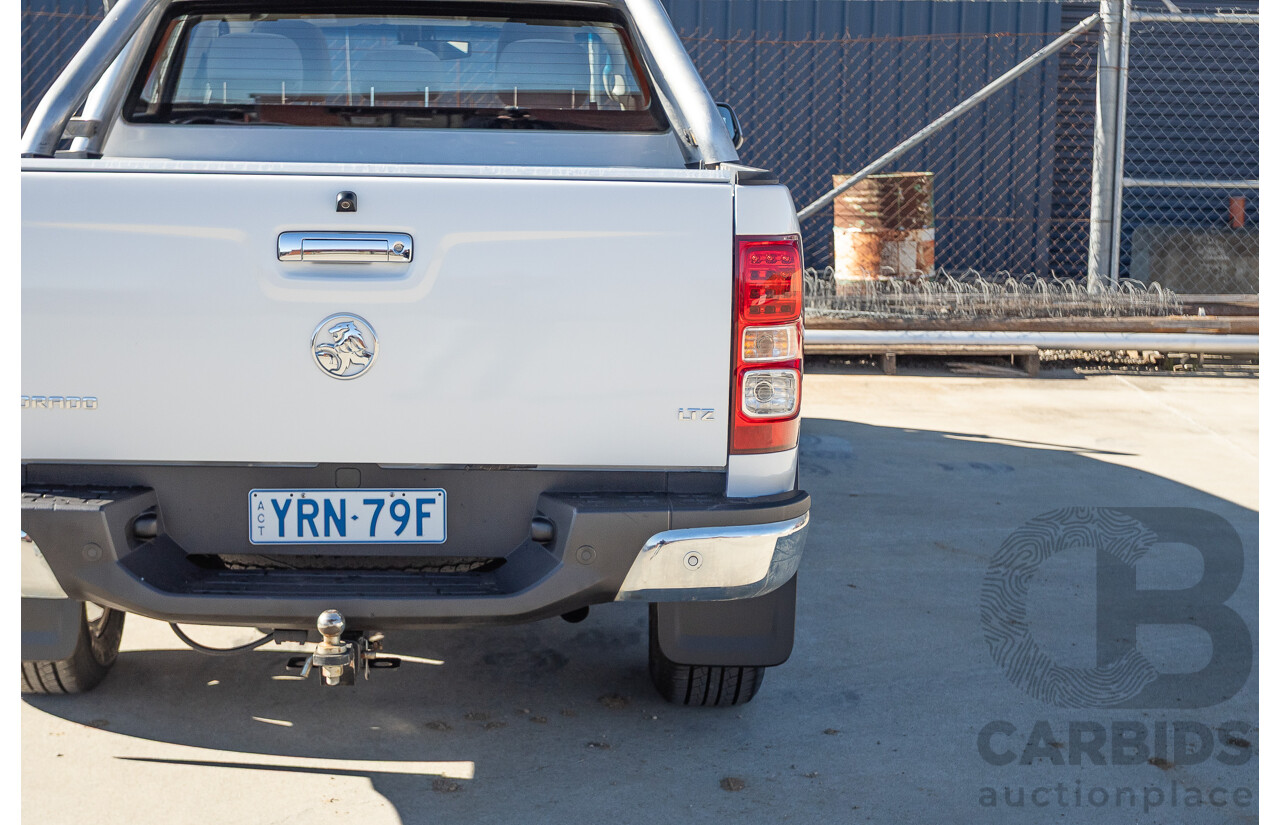 12/2014 Holden Colorado LTZ (4x4) RG MY15 Crew Cab P/Up Summit White Turbo Diesel 2.8L