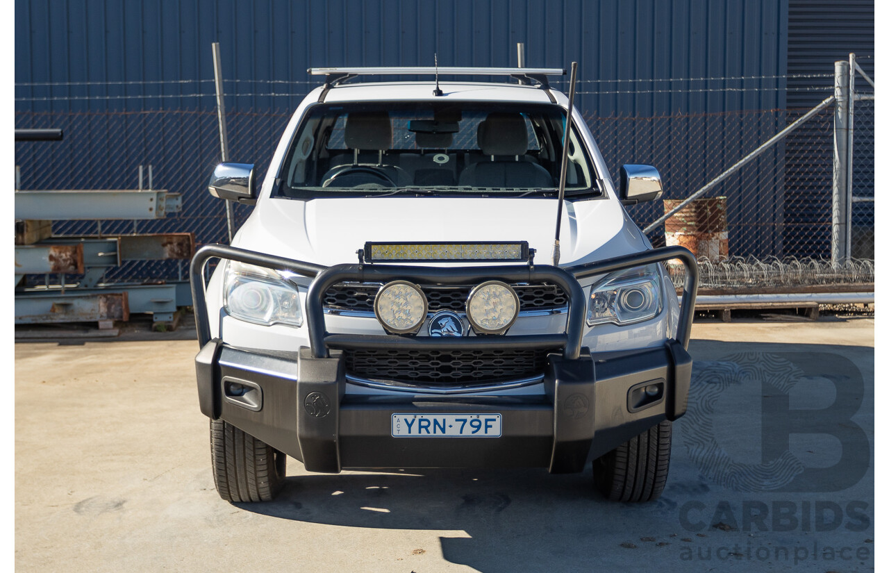 12/2014 Holden Colorado LTZ (4x4) RG MY15 Crew Cab P/Up Summit White Turbo Diesel 2.8L