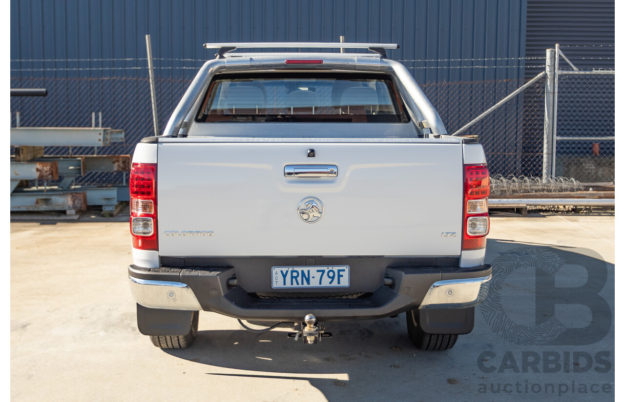12/2014 Holden Colorado LTZ (4x4) RG MY15 Crew Cab P/Up Summit White Turbo Diesel 2.8L