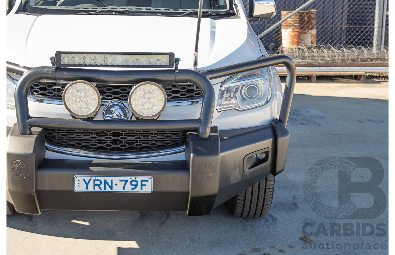 12/2014 Holden Colorado LTZ (4x4) RG MY15 Crew Cab P/Up Summit White Turbo Diesel 2.8L