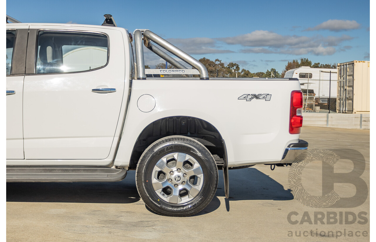 12/2014 Holden Colorado LTZ (4x4) RG MY15 Crew Cab P/Up Summit White Turbo Diesel 2.8L
