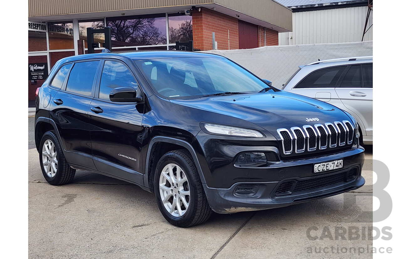 06/2015 Jeep Cherokee Sport (4x2) KL MY15 4d Wagon Black 2.4L