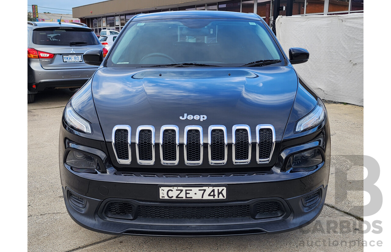06/2015 Jeep Cherokee Sport (4x2) KL MY15 4d Wagon Black 2.4L