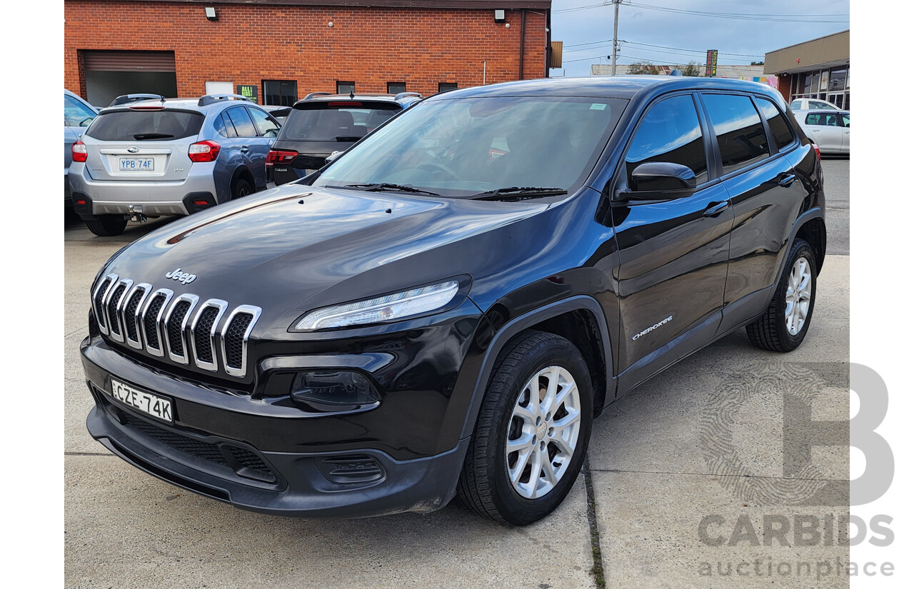 06/2015 Jeep Cherokee Sport (4x2) KL MY15 4d Wagon Black 2.4L