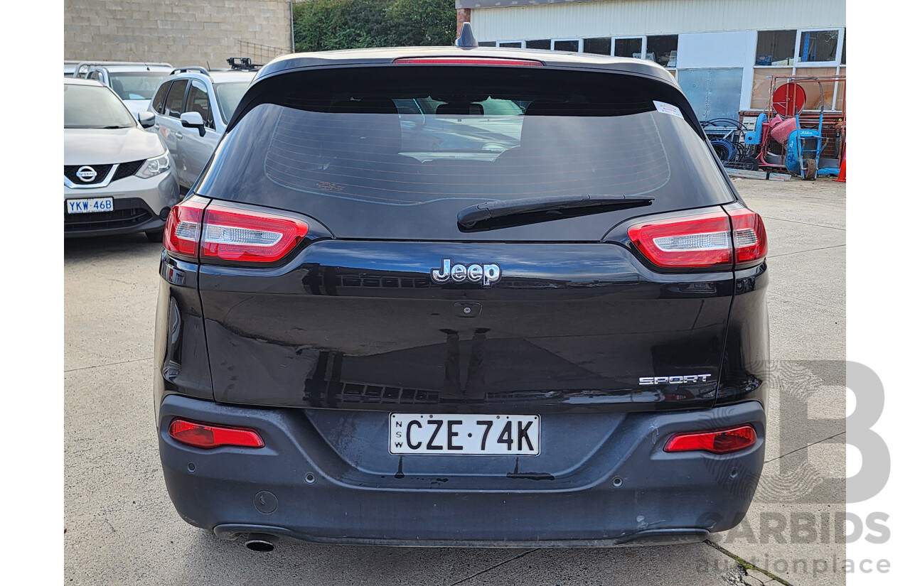 06/2015 Jeep Cherokee Sport (4x2) KL MY15 4d Wagon Black 2.4L