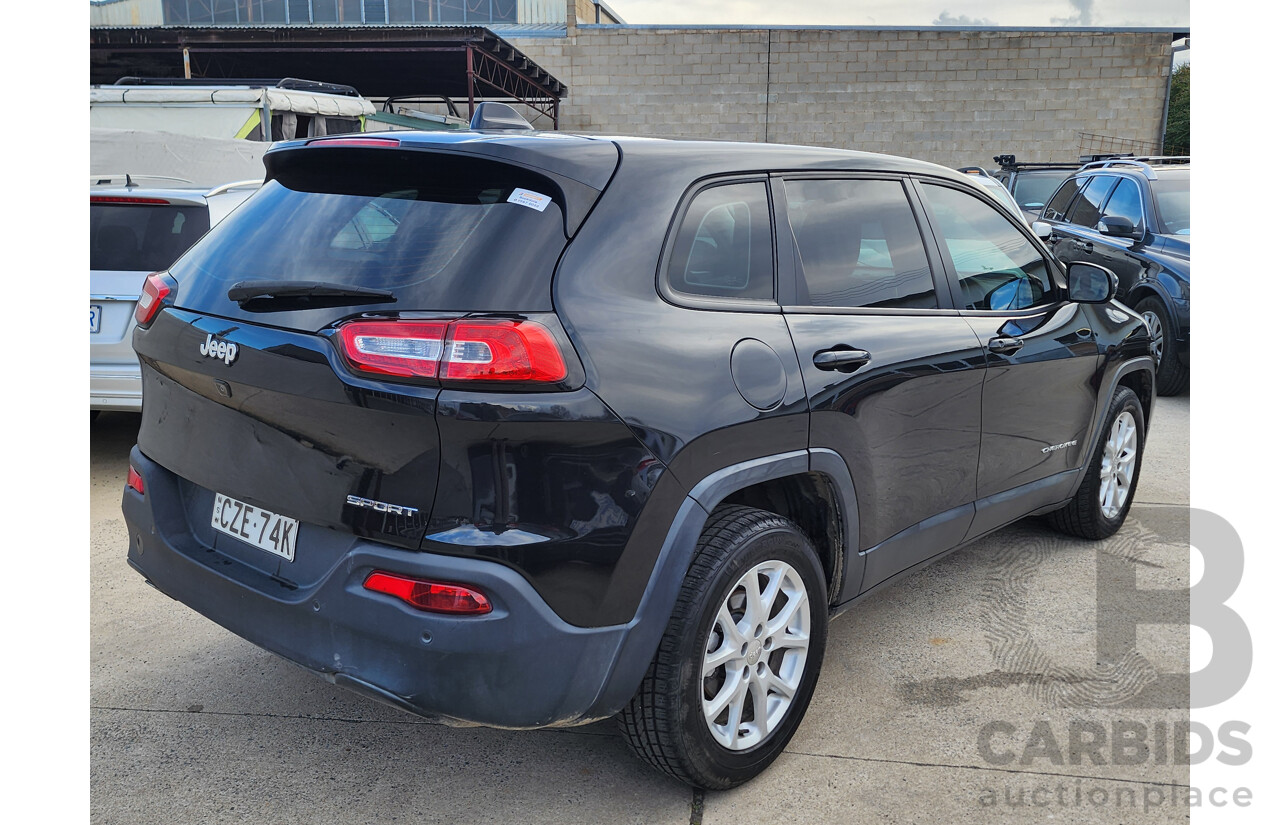 06/2015 Jeep Cherokee Sport (4x2) KL MY15 4d Wagon Black 2.4L