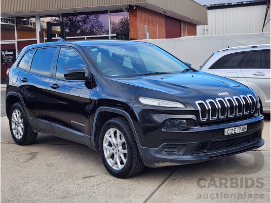 06/2015 Jeep Cherokee Sport (4x2) KL MY15 4d Wagon Black 2.4L