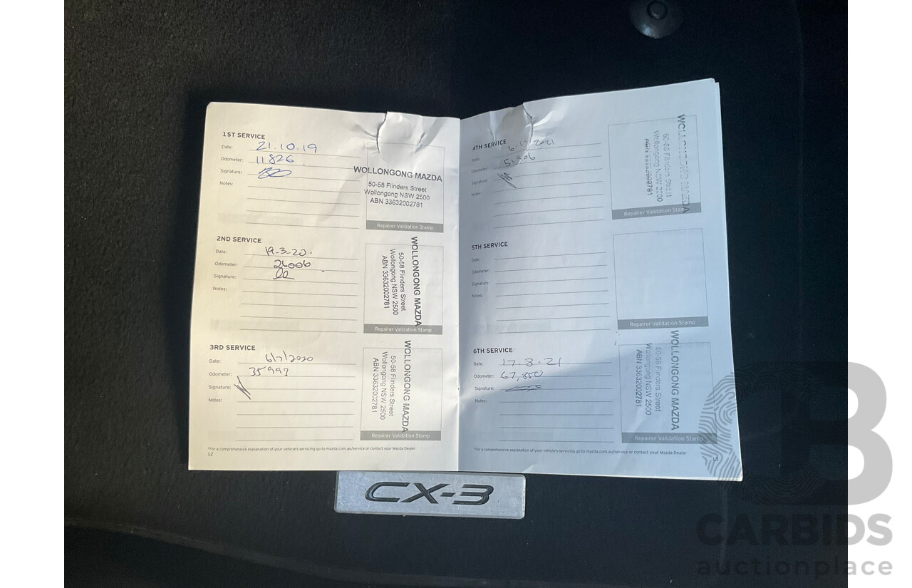 05/2019 Mazda CX-3 Maxx Sport (FWD) DK MY19 4d Wagon White Turbo Diesel 1.8L
