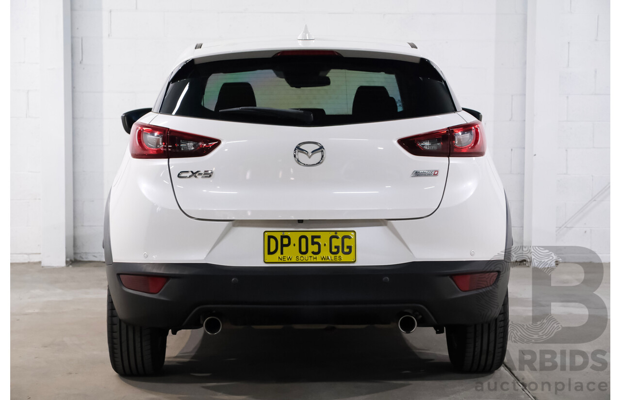 05/2019 Mazda CX-3 Maxx Sport (FWD) DK MY19 4d Wagon White Turbo Diesel 1.8L