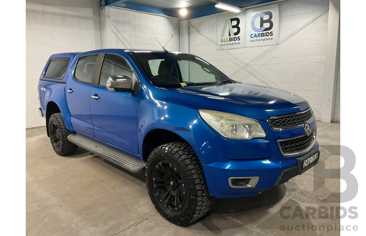 08/2015 Holden Colorado LTZ (4x4) RG MY16 Crew Cab P/Up Blue Turbo Diesel 2.8L