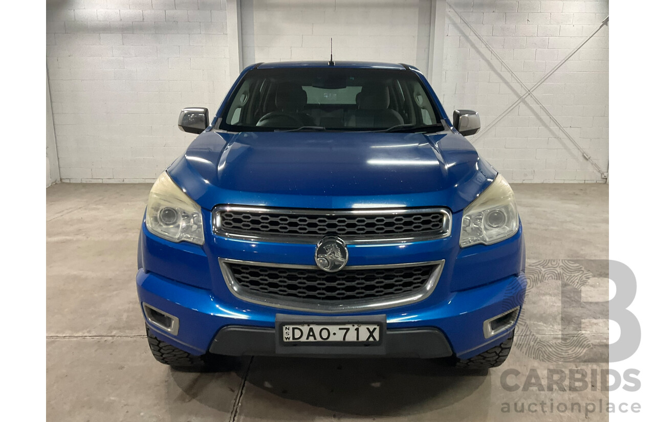 08/2015 Holden Colorado LTZ (4x4) RG MY16 Crew Cab P/Up Blue Turbo Diesel 2.8L