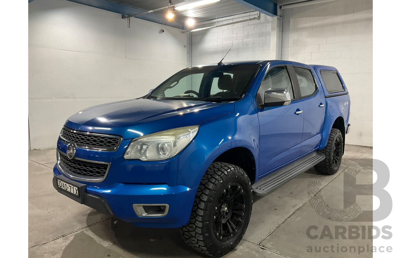 08/2015 Holden Colorado LTZ (4x4) RG MY16 Crew Cab P/Up Blue Turbo Diesel 2.8L