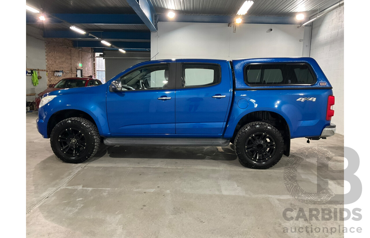 08/2015 Holden Colorado LTZ (4x4) RG MY16 Crew Cab P/Up Blue Turbo Diesel 2.8L