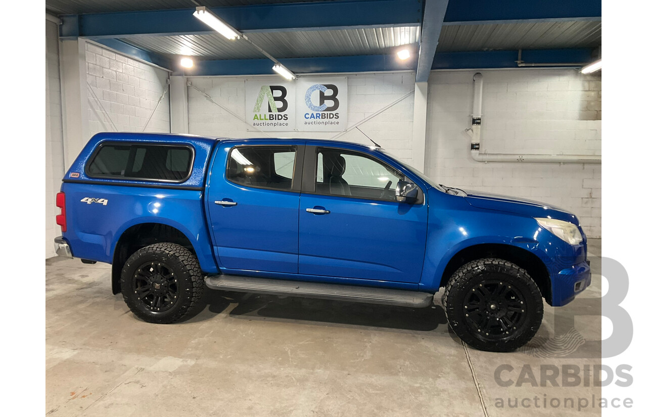 08/2015 Holden Colorado LTZ (4x4) RG MY16 Crew Cab P/Up Blue Turbo Diesel 2.8L