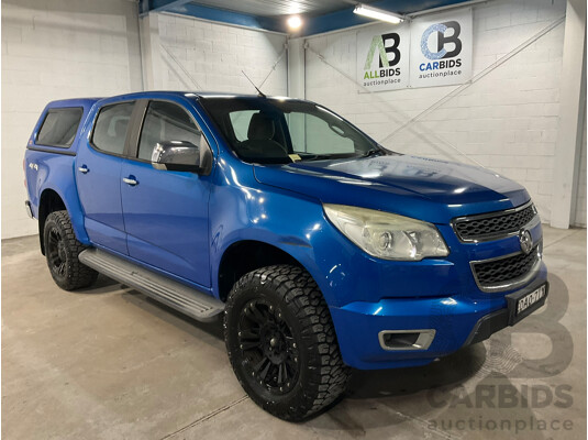 08/2015 Holden Colorado LTZ (4x4) RG MY16 Crew Cab P/Up Blue Turbo Diesel 2.8L