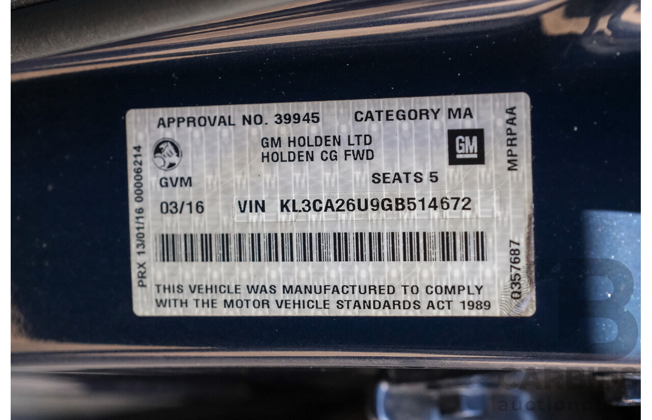 03/2016 Holden Captiva 5 LS CG MY16 4d Wagon Blue 2.4L