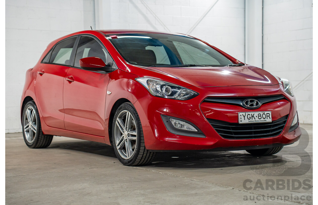 04/2013 Hyundai I30 Active GD 5d Hatchback Red 1.8L
