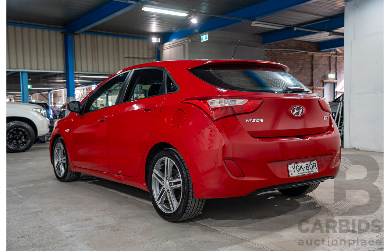 04/2013 Hyundai I30 Active GD 5d Hatchback Red 1.8L