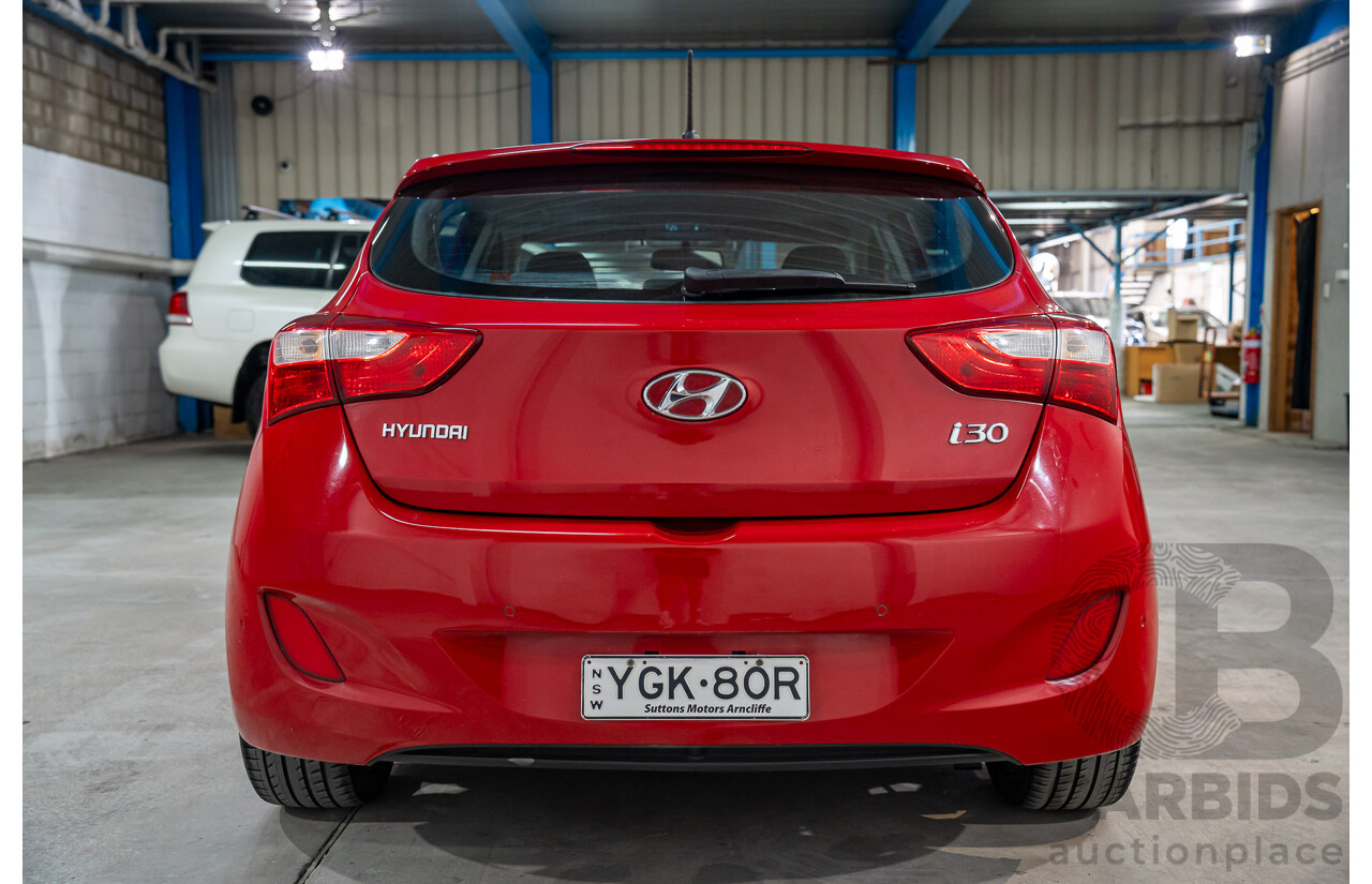 04/2013 Hyundai I30 Active GD 5d Hatchback Red 1.8L