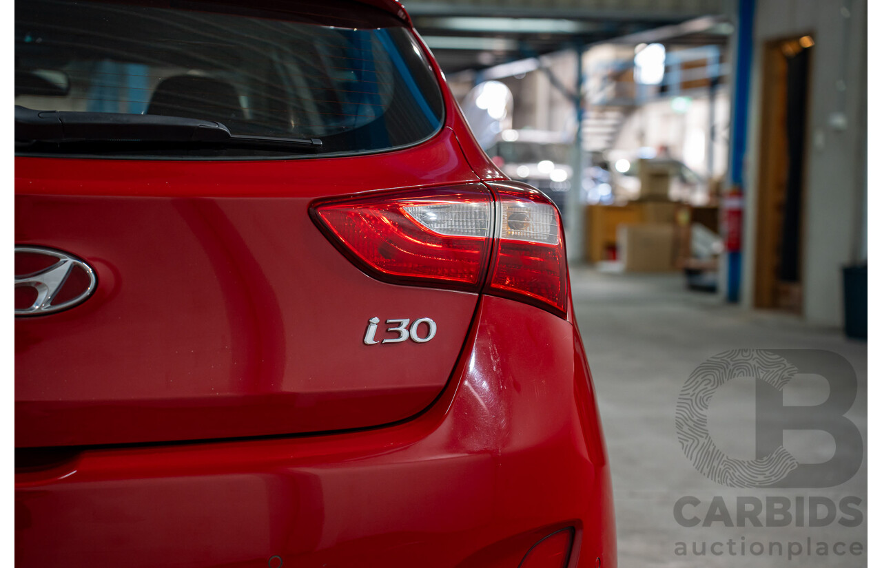 04/2013 Hyundai I30 Active GD 5d Hatchback Red 1.8L