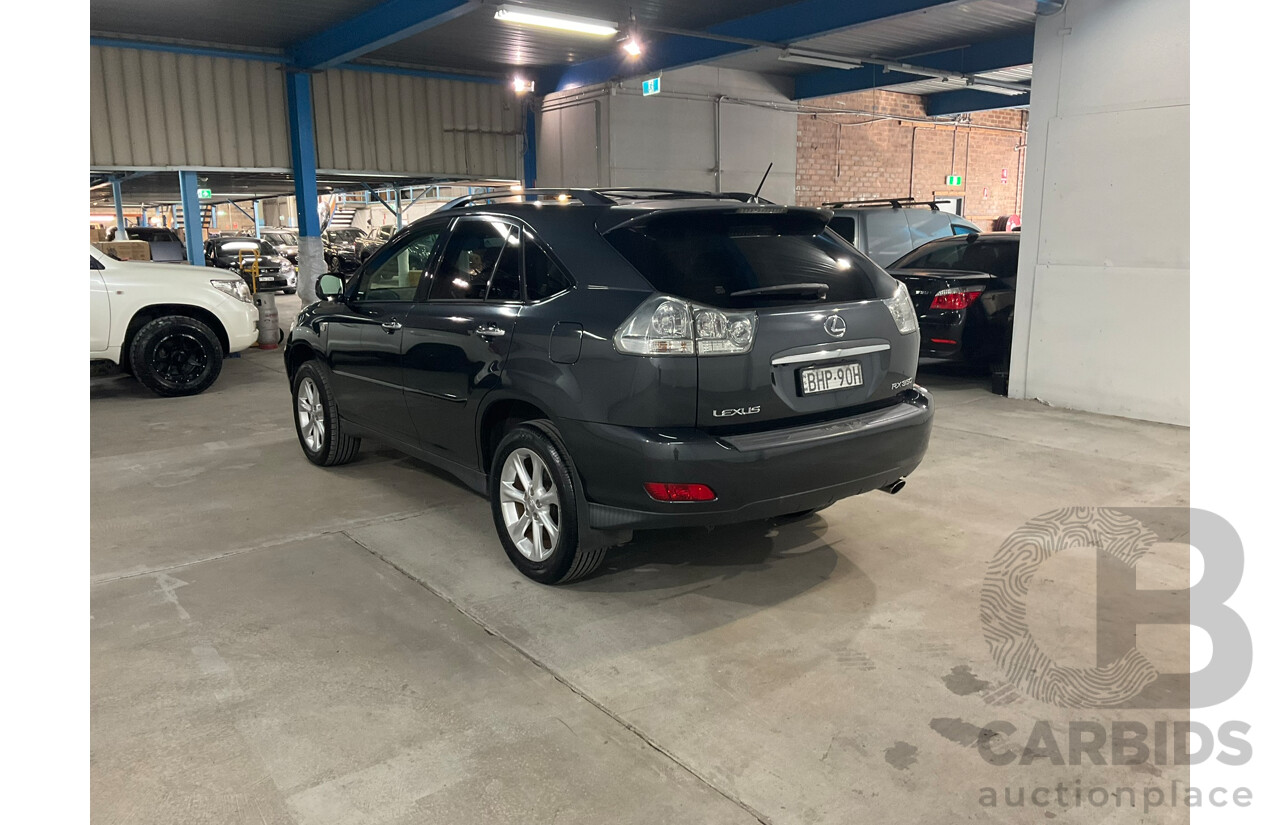 09/2008 Lexus Rx350 sports luxury (4WD) GSU35R 07 Upgrade 4d Wagon Black V6 3.5L