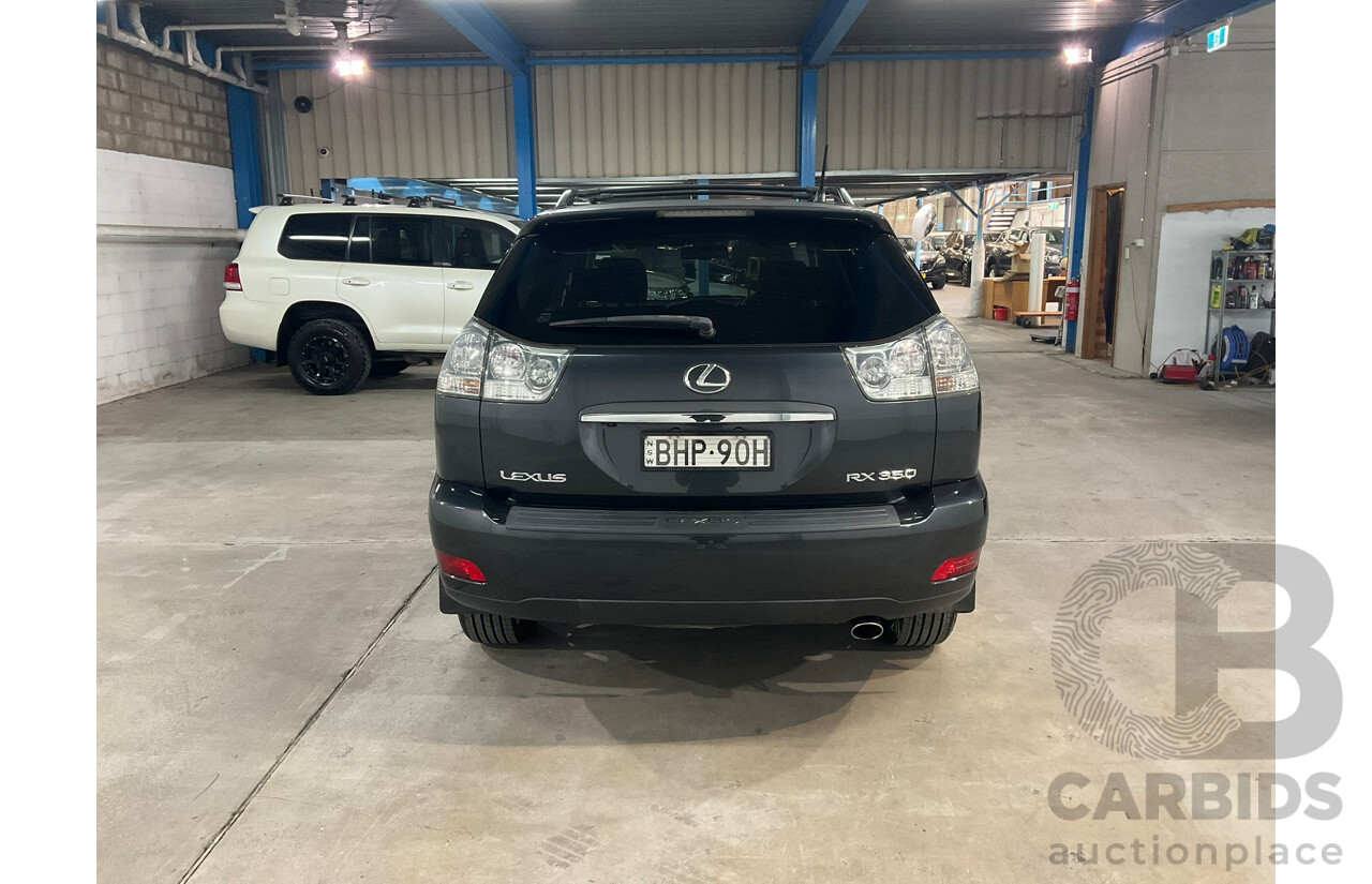 09/2008 Lexus Rx350 sports luxury (4WD) GSU35R 07 Upgrade 4d Wagon Black V6 3.5L