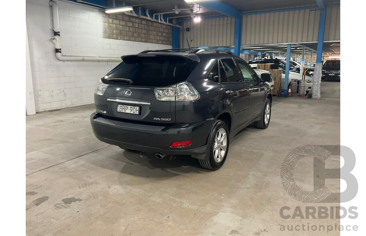 09/2008 Lexus Rx350 sports luxury (4WD) GSU35R 07 Upgrade 4d Wagon Black V6 3.5L