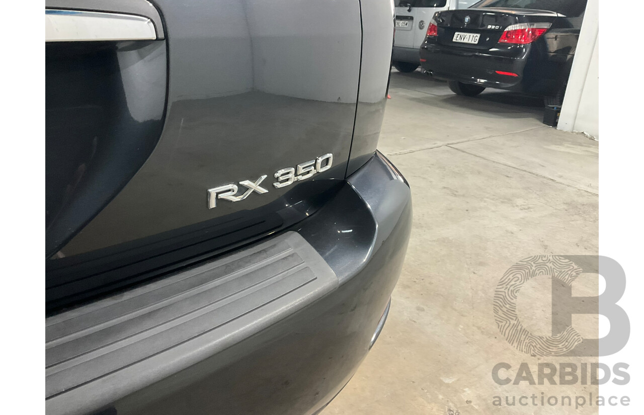 09/2008 Lexus Rx350 sports luxury (4WD) GSU35R 07 Upgrade 4d Wagon Black V6 3.5L