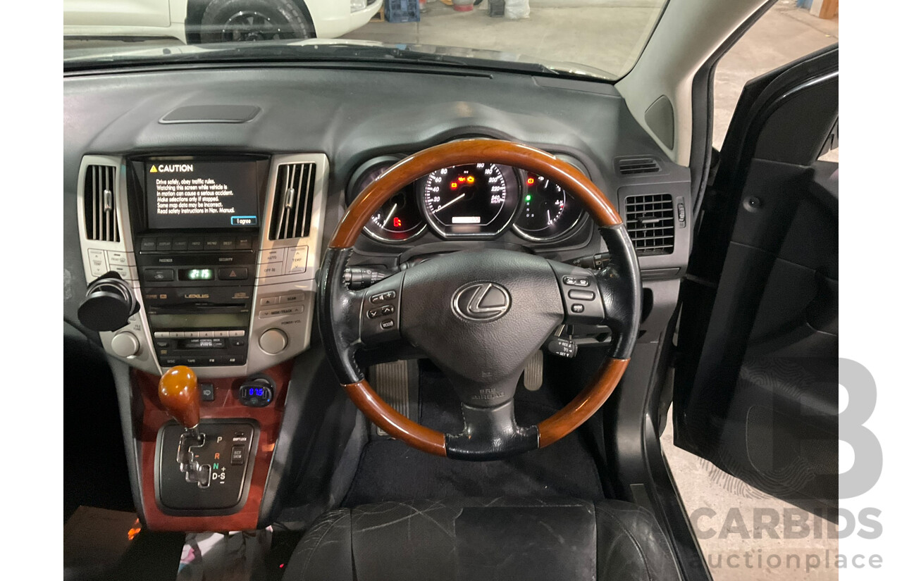 09/2008 Lexus Rx350 sports luxury (4WD) GSU35R 07 Upgrade 4d Wagon Black V6 3.5L