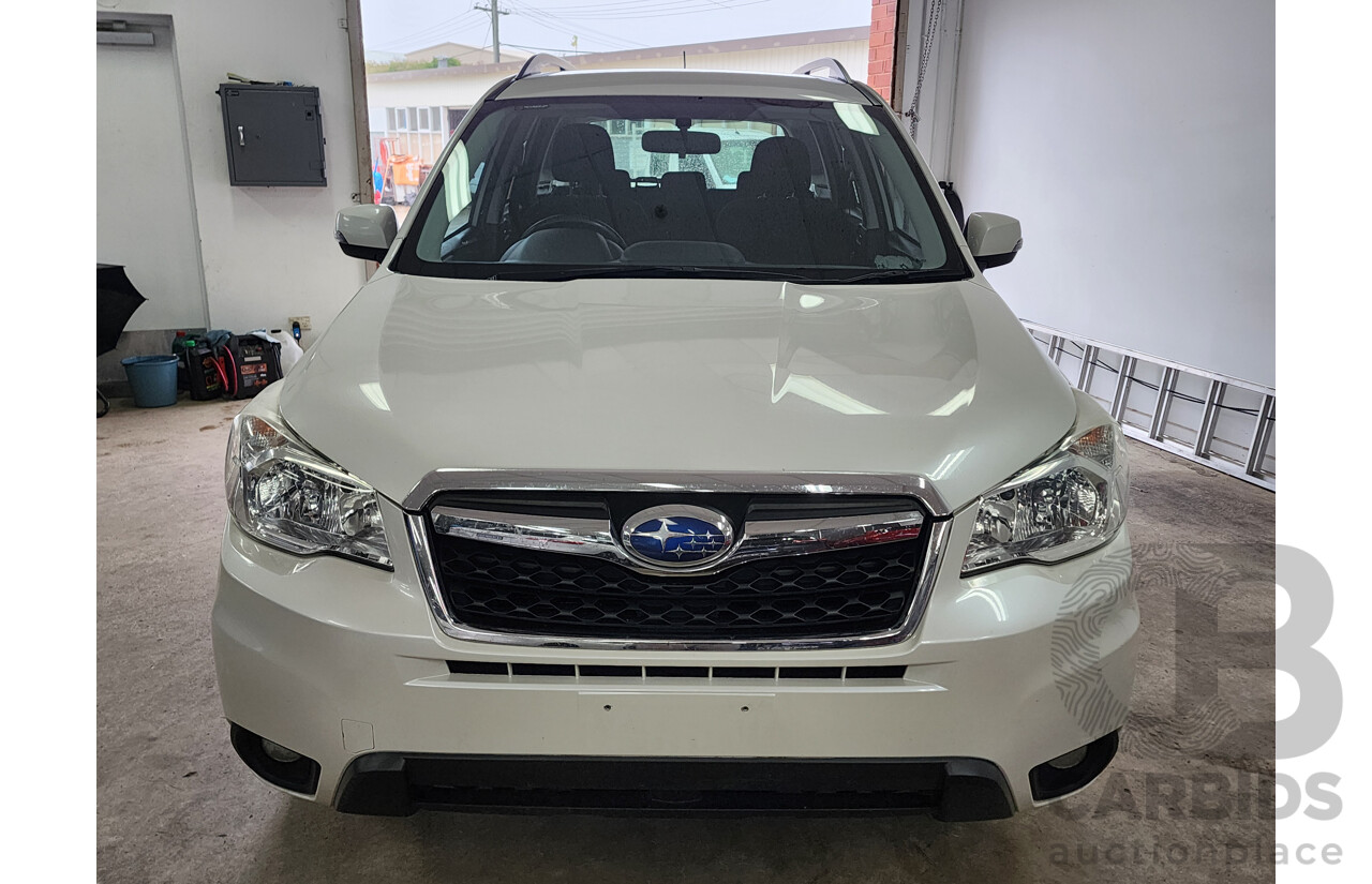 02/2014 Subaru Forester 2.5i-L MY13 4d Wagon White 2.5L