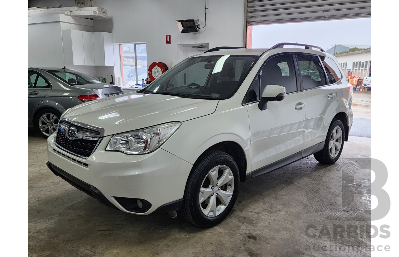 02/2014 Subaru Forester 2.5i-L MY13 4d Wagon White 2.5L