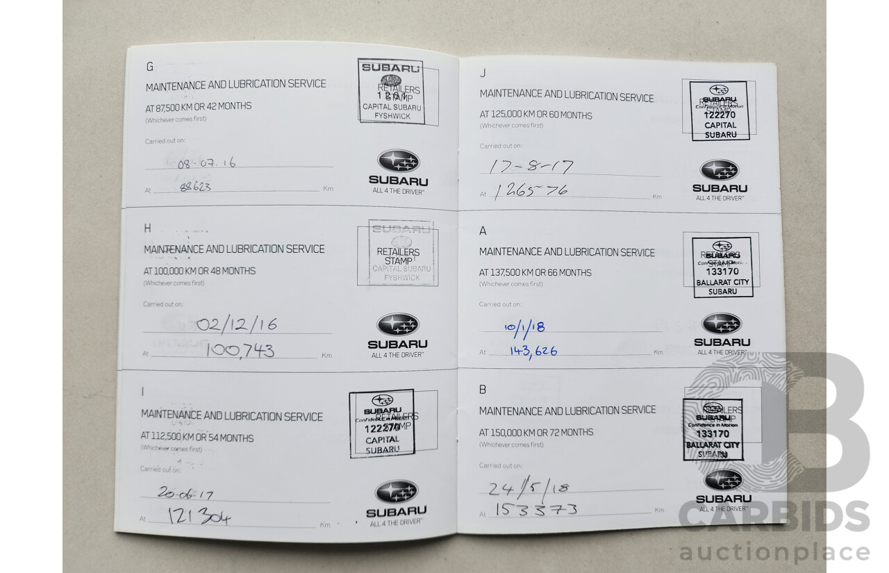 02/2014 Subaru Forester 2.5i-L MY13 4d Wagon White 2.5L
