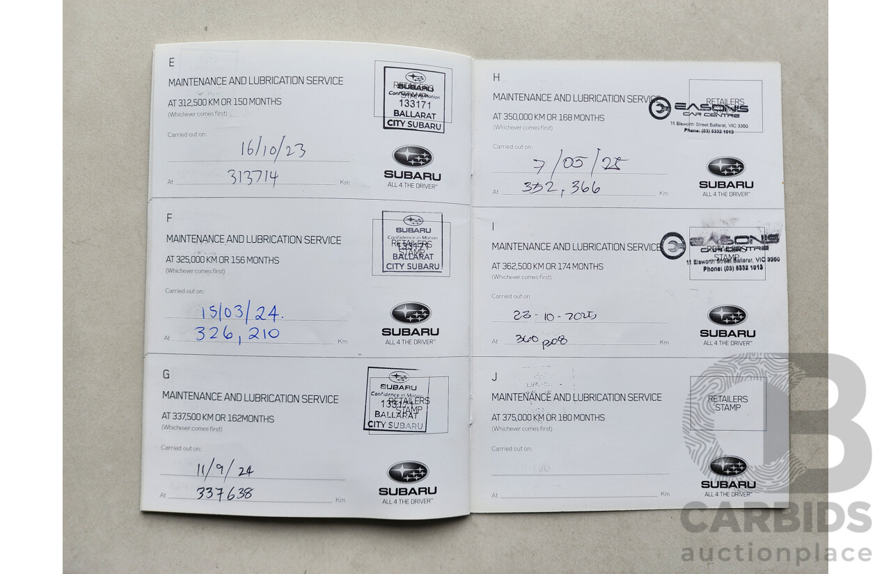 02/2014 Subaru Forester 2.5i-L MY13 4d Wagon White 2.5L