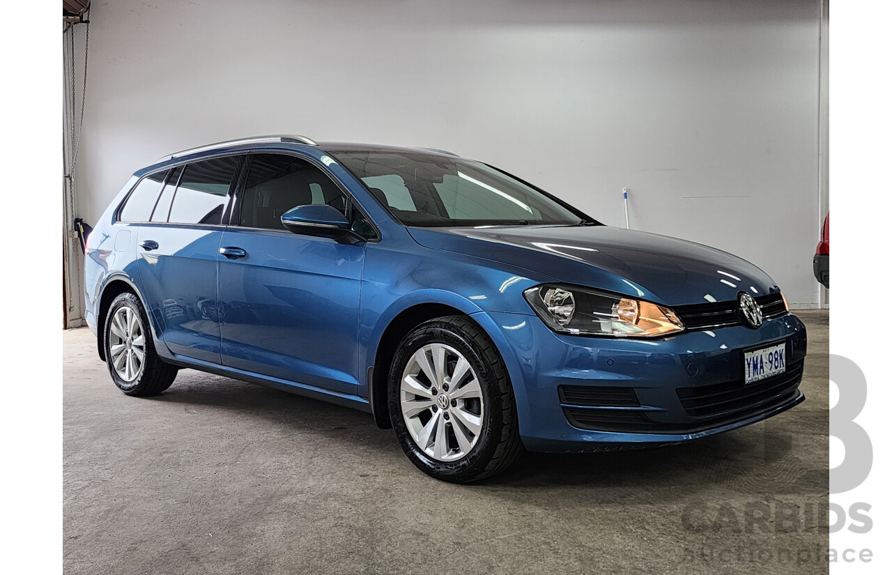 04/2014 Volkswagen Golf 90 TSI Trendline AU 4d Wagon Blue 1.4L