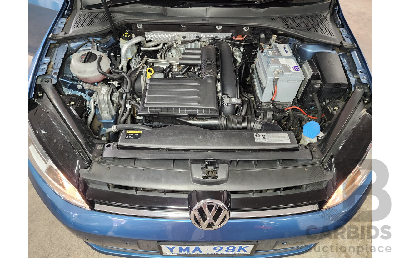 04/2014 Volkswagen Golf 90 TSI Trendline AU 4d Wagon Blue 1.4L