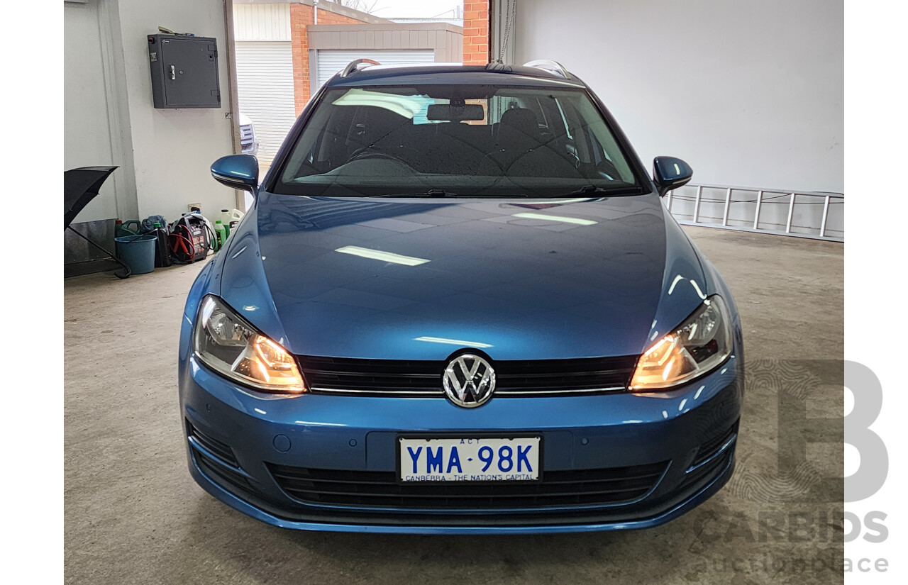 04/2014 Volkswagen Golf 90 TSI Trendline AU 4d Wagon Blue 1.4L
